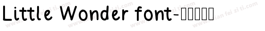 Little Wonder font字体转换